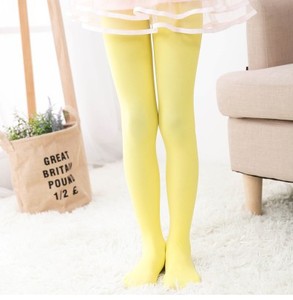 Collants de danse longs blancs bon marché pour enfants collants de ballet d'été pour bébés filles chaussettes décontractées solides - Product Image 6