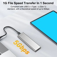 SSD Eksternal 1TB Kecepatan Tinggi USB 3.2 Gen 2 Portable Solid State Drive 520MB/s untuk Laptop PC Gaming