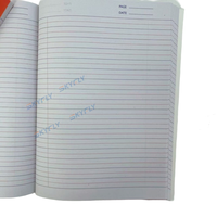 Cahier d'exercices scolaire de qualité industrielle, reliure à chevalet, couverture en papier, format A5, écriture