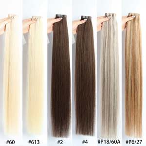 Extensions de cheveux brésiliens XO de haute qualité, trame de peau, papillon, double trame, couleur personnalisée, cheveux humains de qualité 12A, sélectionnés à la main - Product Image 6