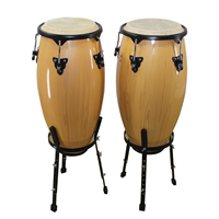 Professional Latin Percussion Wooden Conga Drum Set Professional Musical Instrument Conga Drum Sets With Stand