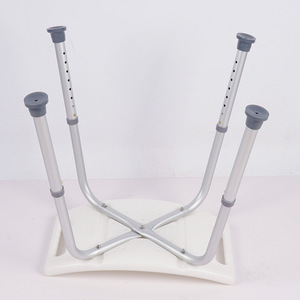 Tabouret de douche Mike 49,5*31 cm en alliage d'aluminium pliable, largeur réglable, installation sans outils - Product Image 4