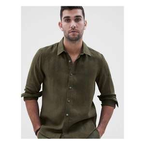 Camisa para Hombre, Moda Atemporal, Corte Regular, Tela Resistente, Ideal para Oficina, Viajes y Uso Diario - Product Image 1