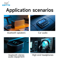 Ebyte ODM EWM104-BT3040(DAC) /(I2S) QCC3040 Puce LDAC APTX-HD APTX 220m BLE Module de transmission audio BLE5.1/BLE5.2 Module audio