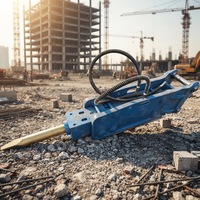 Hydraulischer Hammer für Baggerlader zur Steinbrechung bei ländlichen Straßen und Gebäudedemolition