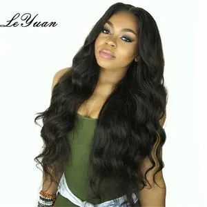 Leyuan bohemian remy skin weft seamless human hair extensions wig