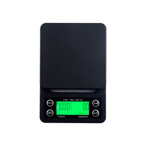 Báscula de Café de 3 kg y 0,1 g con Tapa y Bandeja, Báscula de Cocina con Temporizador Automático para Vertido Digital - Product Image 2