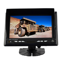 Pantalla LCD de 7 Pulgadas DC12V Económica, con Cuatro Pantallas Divididas, para Monitoreo de Reversa en Vehículos Pesados