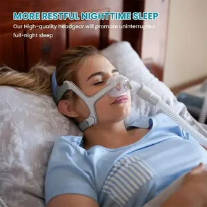 <span class=keywords><strong>Mascarilla</strong></span> Nasal <span class=keywords><strong>N20</strong></span> con Arnés, <span class=keywords><strong>Mascarilla</strong></span> para Dormir CPAP de Silicona Anti Ronquidos, Compatible con <span class=keywords><strong>Airfit</strong></span> <span class=keywords><strong>N20</strong></span>, Sellado Suave - Product Image 3