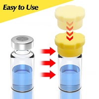 Bouchon de bouteille en silicone multicolore 13mm 20mm, capuchon d'étanchéité en caoutchouc de haute qualité en vrac pour flacons d'injection de poudre lyophilisée