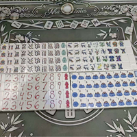 Jeu de Mahjong Américain pour la Récupération des Chiens, 160 Tuiles en Acrylique Rose et Blanc Imprimées, Cadeau Personnalisé pour Amateurs d'Animaux, Vente Directe Usine
