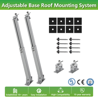 Système de montage solaire en aluminium en gros, base réglable pour panneaux solaires, pour toit en béton, pour tuiles en acier coloré