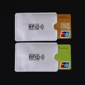 RFID אנטי Demagnetization אלומיניום רדיד אשראי כרטיס מגן כרטיסי תיק