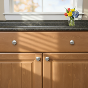 Brushed Nickel Zamak Modern Cabinet <strong>Knob</strong> <strong>Drawer</strong> Dresser Bedroom Kitchen Bathroom Easy Installation High Quality OEM Factory - Product Image 3