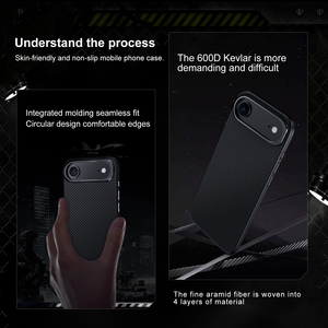 เคสกันกระแทก Laudtec Ultra Thin 600D ใยอะรามิด แม่เหล็กในตัว สำหรับ iPhone 17 Air 17 Pro Max พร้อมขายึดเลนส์แบบซ่อน ODM OEM - Product Image 5