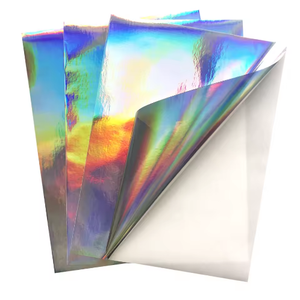 สติกเกอร์ไวนิลโฮโลแกรมแบบมีกาวในตัว ขนาด A3/A4 สีรุ้ง พิมพ์ได้ด้วยเครื่องพิมพ์อิงค์เจ็ท - Product Image 1