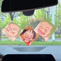 Désodorisant de voiture en forme de dessin animé, carte parfumée suspendue, diffuseur d'arômes, éliminateur d'odeurs, pendentif en papier pour voiture et maison