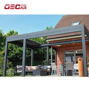 خيمة حفلات عريشة مظلة دائمة مع إطار ستارة بعوض حديقة الفناء الخلفي عريشة قابلة للسحب - Product Image 3