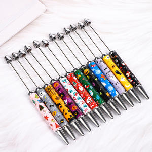 2025 New Arrival Cheap Plastic Printed Logo CC LC Christmas Halloween Ballpoint <b>Pen</b> Cartoon Beads Durable <b>Gift</b> Wholesale DIY - Product Image 1