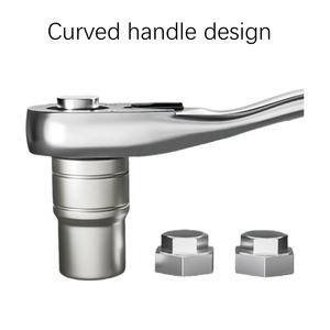 Llave de Trinquete de Enchufe Rápido 1/2 3/8 1/4 con Mango Bidireccional, Herramienta de Reparación Automotriz de Grado Industrial, Llave de 24/72 Dientes - Product Image 2