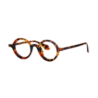 Monture optique en acétate coloré à monture complète, motif géométrique, unisexe, convient à toutes les formes de visage, simple, exquise, rétro, polyvalente