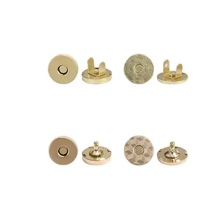 Wholesale 10/14/18 Mm Magnetic Snaps Plated Magnet Button For Bag