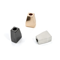 Embout de cordon en métal doré, embout de cordon de serrage en alliage de zinc, logo personnalisé, durable, pour cordons de sweats à capuche, accessoires de vêtements et maillots de bain