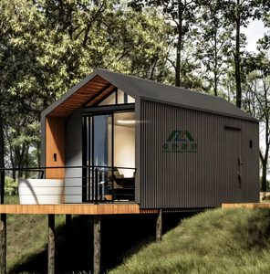 Cabane Modulaire Préfabriquée en Bois en Forme de A, Luxe Moderne, Alimentée à l'Énergie Solaire, pour Glamping en Plein Air, Complexes Hôteliers et Appartements Écologiques - Product Image 3