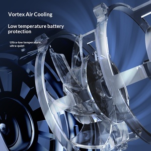 Ventilateur de refroidissement semi-conducteur pour téléphone, nouveau design d'usine, refroidisseur d'air pour téléphone, support de ventilation de voiture 25W, <span class=keywords><strong>chargeur</strong></span> sans fil magnétique pour téléphone - Product Image 2