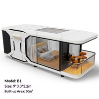 Cabane préfabriquée en acier avec isolation EPS pour hébergement touristique, chambre d'hôtes, vue sur la mer de Sanya, camping extérieur, véranda E7