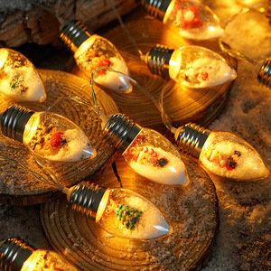 Guirnalda de Luces LED para Árbol de Navidad, Luz Cálida, 10 Luces, Funciona con Pilas, Decoración Navideña - Product Image 4