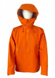 <span class=keywords><strong>Veste</strong></span> d'extérieur en tissu enduit imperméable à capuche rigide avec fermeture à glissière coupe-vent respirant col montant pour la randonnée Trekking - Product Image 4