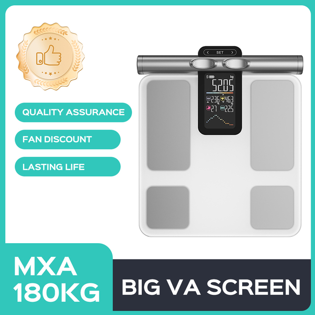 Professional 8-Electrode Segmental Body Composition Analyzer, Smart Digital Scale with FDA for Gym, Home Health & Medical Use