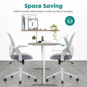 Mid Back Mesh Home <b>Office</b> Chair Ergonomic Computer <b>Desk</b> Chair Height <b>Adjustable</b> Rolling Swivel Task Chair - Product Image 3