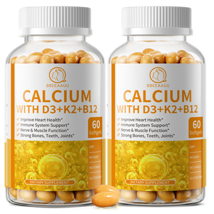 120 pezzi OEM 2 in 1 vitamina D3 K2 <span class=keywords><strong>B12</strong></span> capsule <span class=keywords><strong>integratore</strong></span> alimentare ad alta potenza - Product Image 1