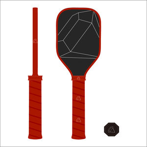 Paleta de pickleball de fibra de carbono cruda de entrenamiento para adultos aprobada por OEM personalizada - Product Image 2
