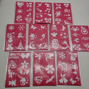 Stencil Riutilizzabili Impermeabili per Trucco Viso e Corpo, Stencil Temporanei per Pittura Facciale - Product Image 6
