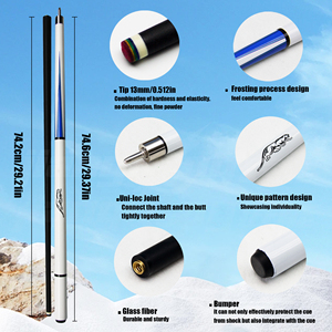 Hot Sale PREDATOR Leopard Glass Fiber <strong>Pool</strong> <strong>Cue</strong> - 13mm Tip with Fast Three Teeth Connection &amp; Uni-loc Joint - Product Image 2