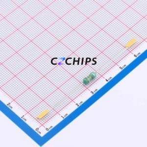 Inductor de Anillo de Color / Inductor de Orificio Pasante AL0410-3R3M, Componente de Orificio Pasante (THT), D4xL10.5mm 3.3uH 20% 670mA 340mOhm - Product Image 1