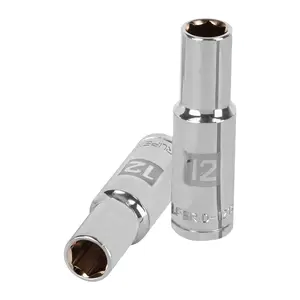 Juego de Llaves de Tubo de 6 Puntas, 12 mm de Largo, Accionamiento de 1/2'', Marca TRUPER - Product Image 1