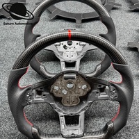 Volant sport en cuir et fibre de carbone pour Volkswagen MK5-MK7.5 GTI/GTD/R Passat Polo GTI CC Golf7 7R