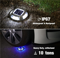 Lampe Solaire LED Encastrable Haute Performance IP67 avec Batterie LiFePO4, Contrôle Sans Fil, Anti-écrasement en Aluminium pour Allée et Jardin