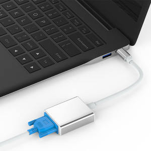อะแดปเตอร์แปลง USB C ตัวผู้ เป็น VGA ตัวเมีย USB 3.1 Type C เป็น VGA สำหรับ MacBook <span class=keywords><strong>Chromebook</strong></span> <span class=keywords><strong>Samsung</strong></span> <span class=keywords><strong>Galaxy</strong></span> S9/S8 - Product Image 5