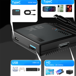 HD Mi Docking Station สำหรับ <span class=keywords><strong>Nintendo</strong></span> <span class=keywords><strong>SWITCH</strong></span> 2 /<span class=keywords><strong>oled</strong></span> HD Projector Converter และฐานขยายพร้อมสาย HD Mi - Product Image 6