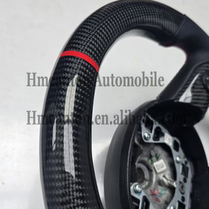 พวงมาลัยคาร์บอนไฟเบอร์ลายฉลุหนังแท้ ดีไซน์เฉพาะ M Performance สำหรับ BMW Mini Cooper S R56 R61 - Product Image 3