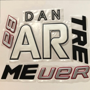 High Frequency Die Cut Metallic Silver Gold Electroplated TPU Film Hot Melt Film For Making Rubber Patch 3D Patch Label - Product Image 6