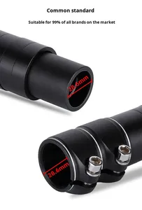 Extensor de manillar de aluminio para bicicleta de montaña, adaptador elevador de horquilla, extensor de manillar. - Product Image 6