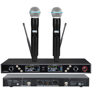 ไมโครโฟน UHF แบบสองช่อง640-690MHz ไมโครโฟนไร้สายปรับแต่งได้คุณภาพสูง CB7688-3 - Product Image 2