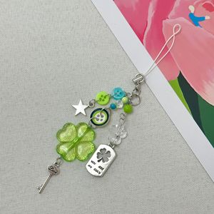 {<span class=keywords><strong>Destiny</strong></span>} cỏ ba lá bốn lá hoạt hình động vật dệt nhựa Carabiner móc khóa chất lượng cao thân thiện với môi trường đính cườm nhỏ - Product Image 2