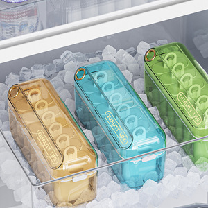 Moldes para helados con tapas rectangulares de PETTPE, aptos para congelador, de grado alimenticio, para hacer helados caseros y cubitos de hielo. - Product Image 1